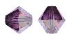 Toupies Swarovski 4mm AMETHYST SATIN Xilion / 20 perles *PROMO* + prix degressif