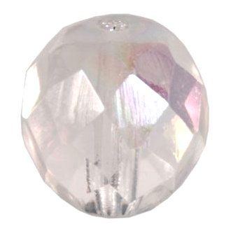 Facettes de Bohème  8mm CRYSTAL CRISTAL AB / 5 perles