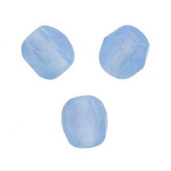 Facettes de Bohème 4mm AIR BLUE OPAL / 50 perles