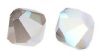 Toupies Swarovski 4mm WHITE ALABASTER AB SATIN / 18 perles 