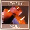 Etiquette Autocollante Carrée JOYEUX NOEL BOUGIES / FETES / 15