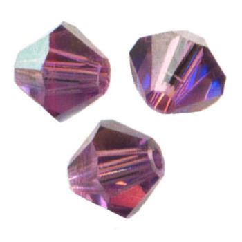 Toupies Swarovski 4mm LILAC AB / 20 perles