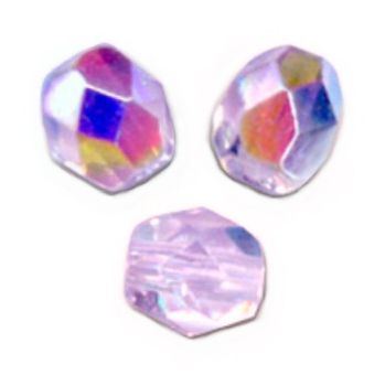 Facettes de Bohème 4mm VIOLET AB / 26 perles