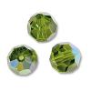 Ronde Facettée Swarovski 4mm OLIVINE AB / 19 perles