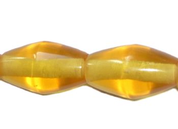 Perle olive en résine transparente 15x25mm TOPAZ Unité