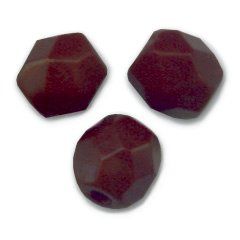 Facettes de Bohème 4mm CHOCOLAT MAT ( OPAQUE CHOCOLATE ) / 50 perles