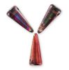 Perles spike conique 7x17mm MAGIC RED BROWN / 6 perles