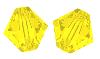 Toupies Swarovski 4mm YELLOW OPAL XILION / 25 perles