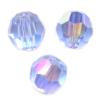 Ronde Facettée Swarovski 4mm LIGHT SAPPHIRE AB / 20 perles