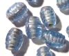 Perle Gnocchis en résine nacrée 8x10mm bleu / lavande lot de 10