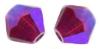 Toupies Swarovski 4mm RUBY AB2X Xilion / 15 perles