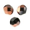 Facettes de Bohème 4mm JET CAPRI GOLD / 50 perles