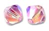 Toupies Swarovski 4mm LIGHT ROSE AB2X / 15 perles