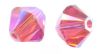 Toupies Swarovski 4mm PADPARADSCHA AB2X XILION / 25 perles