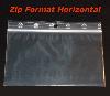 Pochettes Sachets avec fermeture par ZIP 180X120 Format horizontal /  Sachet de  20