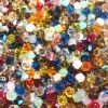 Lot de Toupies Cristal Swarovski 4mm MULTICOLORE Mélange de 50 perles / Prix dégressif
