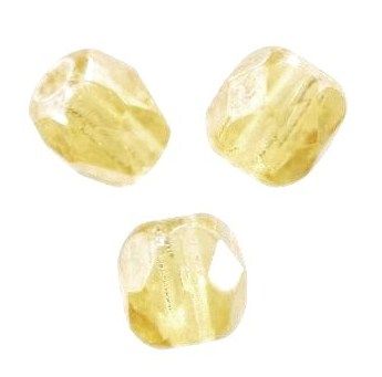 Facettes de Bohème 4mm AMBRE CLAIR / 50 perles