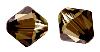 Toupies Swarovski 6mm CRYSTAL BRONZE SHADE   Coupe 5328 XILION / 10 perles - Prix dégressif