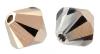 Toupies Swarovski 6mm CRYSTAL ROSE GOLD Coupe 5328 XILION / 10 perles