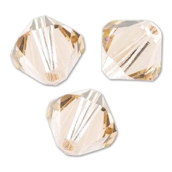 Toupies Swarovski 6mm LIGHT SILK Xilion / 10 perles