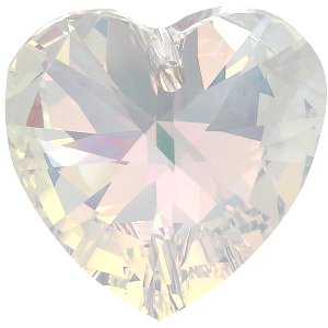  Coeur Pendentif 6228 Swarovski 40mm CRYSTAL AB   / 1 perle