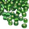 Perles Rocaille 2 mm Vert Foret Argent Lined / 20 Grammes +/- 2500 perles