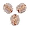 Facettes de Bohème 4mm CRISTAL COPPER LINED / 6 PERLES