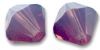Toupies Swarovski 6mm CYCLAMEN OPAL Coupe XILION / 4 perles