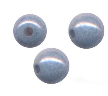 Perles rondes lisses opaque Ceramic Look 4mm Gris Bleu / 50