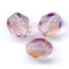 Facettes de Bohème 4mm FRENCH ROSE AB ( VINTAGE ROSE AB ) / 50 perles