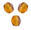 Facettes de Bohème 4mm TOPAZ Médium Medium / 50 perles