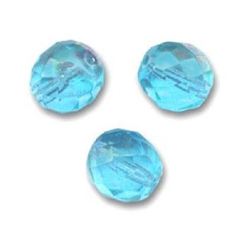 Facettes de Bohème  8mm AQUAMARINE / 10 perles