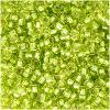 Perles Rocaille 2 mm Vert Clair Argent Lined / 20 Grammes +/- 2500 perles