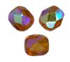 Facettes de Bohème 4mm SMOKED TOPAZ AB / 50 perles