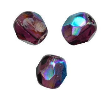 Facettes de Bohème 4mm AMETHYSTE AB / 39 perles