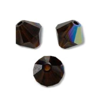 Toupies Swarovski 4mm MOCCA AB Xilion / 20 perles