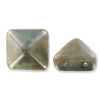 Pyramides BEADSTUD 12mm GRIS MARBRE DORE / 5 perles