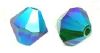 Toupies Swarovski 4mm EMERALD AB2X / 18 perles