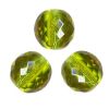 Facettes de Bohème 12mm OLIVINE / 5 perles