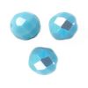 Facettes de Bohème 10mm TURQUOISE OPAQUE AB / 2 perles