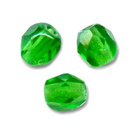 Facettes de Bohème 6mm LIGHT EMERALD / 10 perles