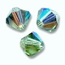 Toupies Swarovski 6mm ERINITE AB  / 10 perles