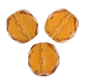 Facettes de Bohème 12mm TOPAZ / 5 perles