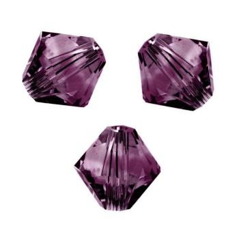 Toupies Swarovski 6mm AMETHYST BLEND   Coupe 5328 XILION / 10 perles