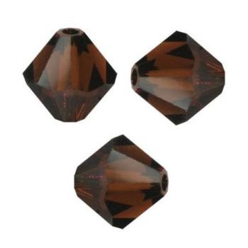 Toupies Swarovski 4mm MOCCA XILION / 25 perles