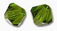 Toupies Swarovski 4mm OLIVINE XILION / 25 perles