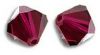 Toupies Swarovski 6mm RUBY / 1 perle