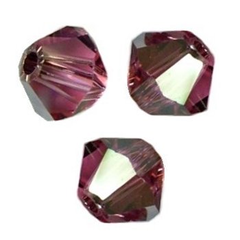 **12 perles toupies 6 mm AB SWAROVSKI RUBIS AB PORT GRATUIT 5328 **