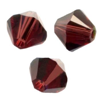 Toupies Swarovski 6mm BURGUNDY / 10 perles