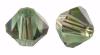 Toupies Swarovski 4mm CHRYSOLITE SATIN / 20 perles + prix degressif